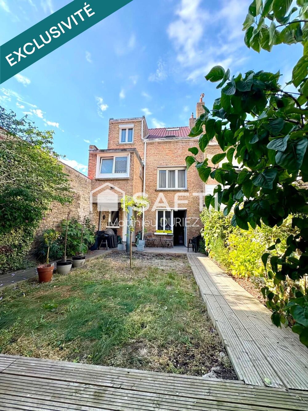 Vente Maison MAISON SEMI-INDIVIDUELLE ROSENDAËL GGE JARDIN SUD Dunkerque