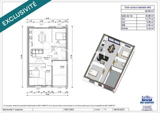  Maison à vendre 3 pièces 66 m²