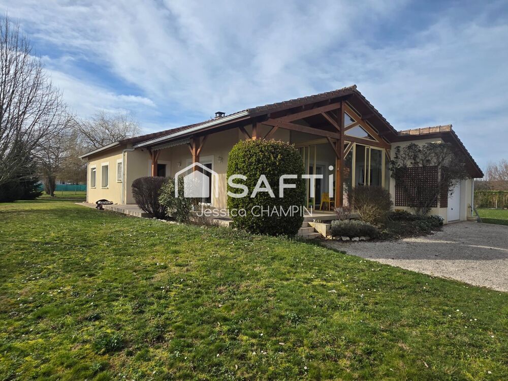 Plain-pied, vue Pyrénées, 2 800 m² de terrain et calme absolu