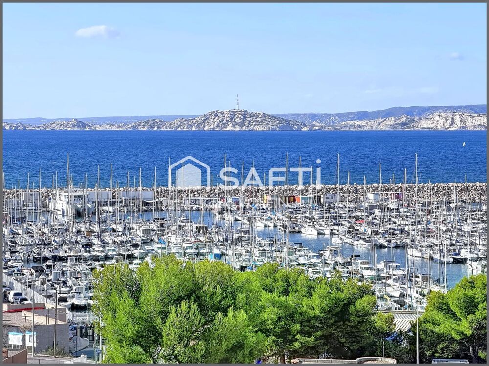 Location Appartement LA POINTE ROUGE–T3 RÉNOVÉ VUE MER,PORT ET COLLINES Marseille 8