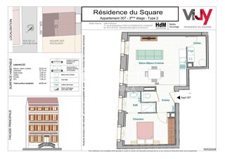  Appartement à vendre 2 pièces 42 m²