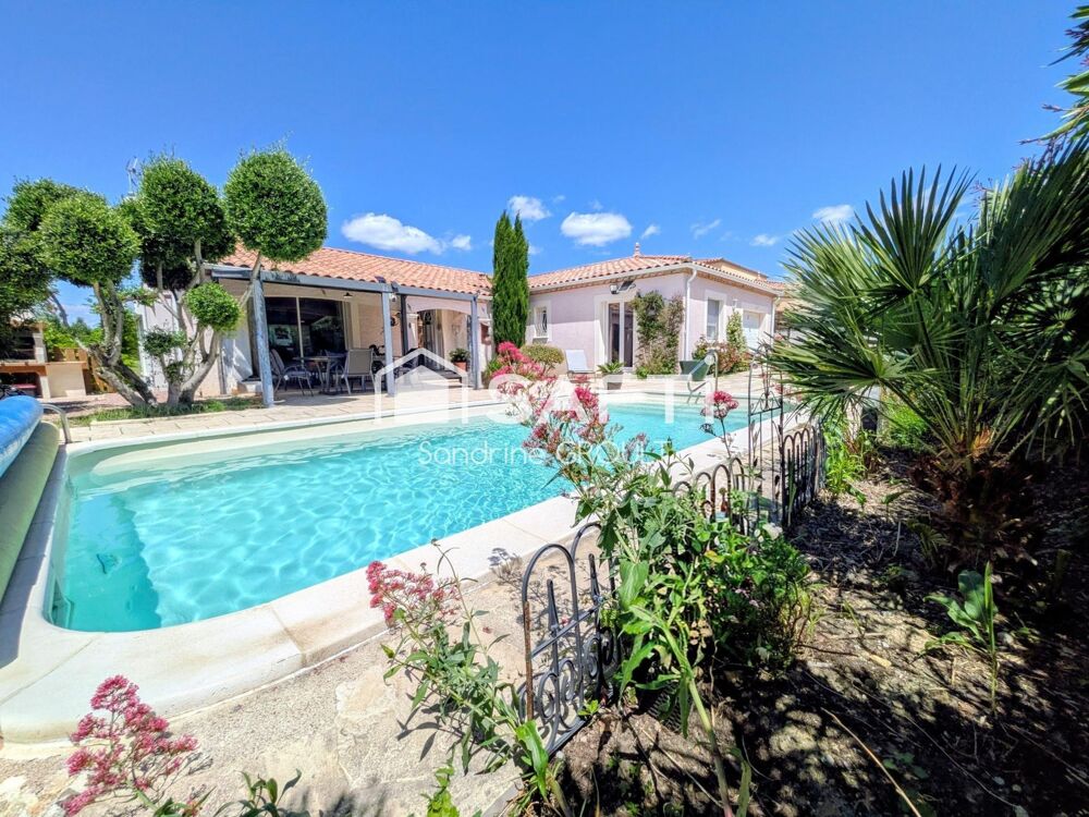 Vente Maison VILLA PLAIN PIED avec PISCINE et GARAGE Magalas