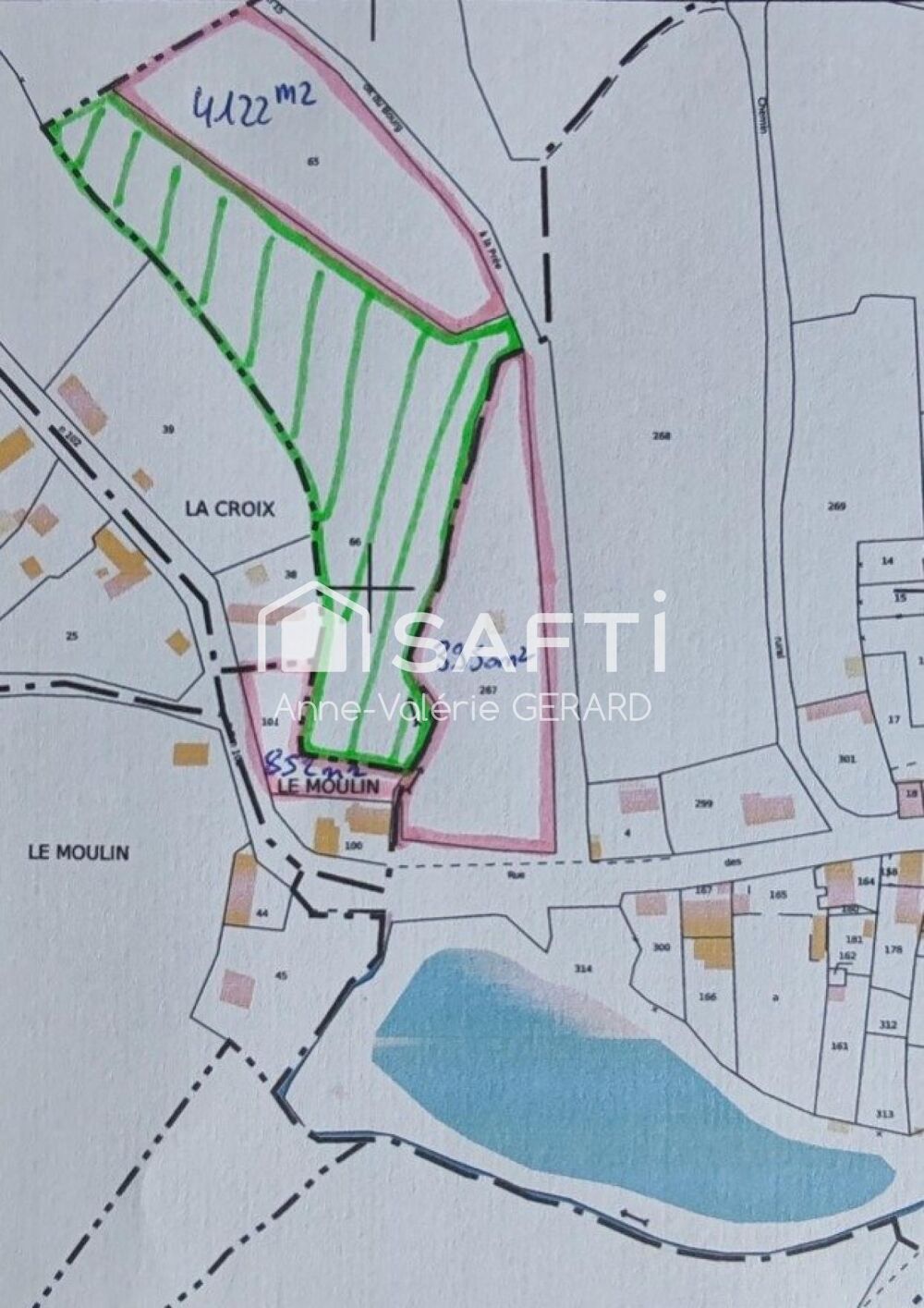 Vente Terrain Belle parcelle vallonnée près l'étang pêche La Dorée La doree