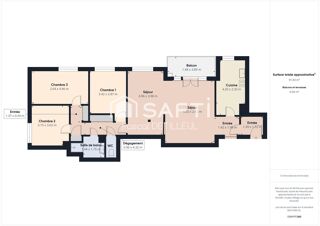  Appartement � vendre 5 pi�ces 92 m�