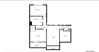  Appartement � vendre 3 pi�ces 65 m�