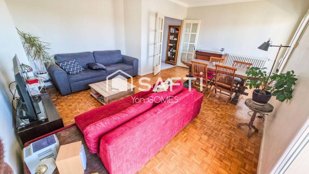 Beau T4 lumineux, balcon, loggia et garage