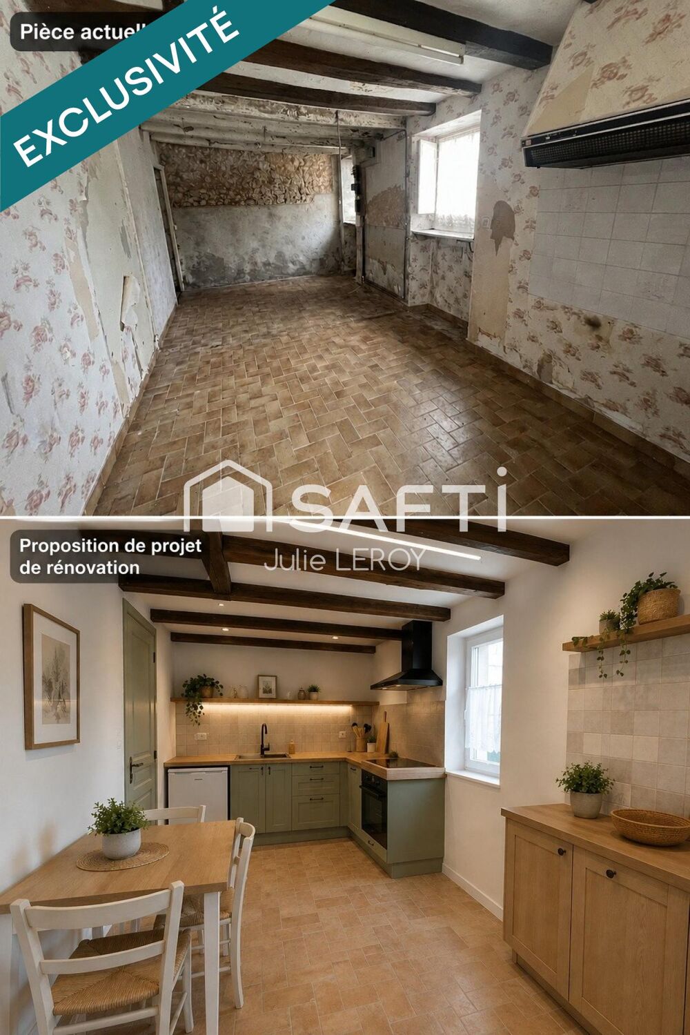 Vente Maison Maison de bourg, située à Fontenay-Sur-Vègre (72350) Fontenay-sur-vegre