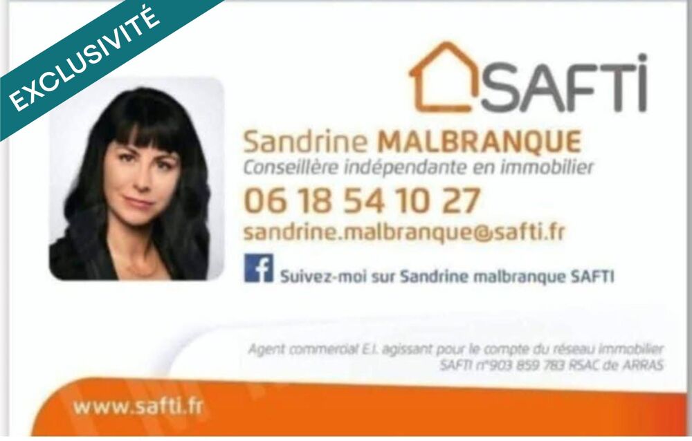 Vente Maison Exclusivité LIÉVIN 62800_Maison lumineuse d'environ 94m2_2 chambres + 2 bureaux _  combles aménageables _ jardin clos sans vis à Lievin