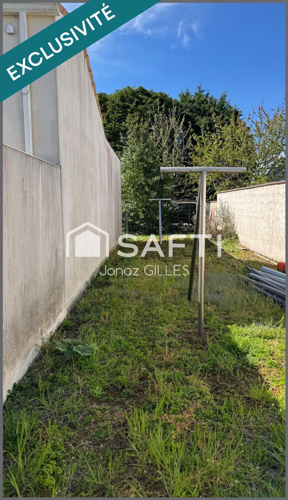 Terrain à bâtir avec bâtiment existant