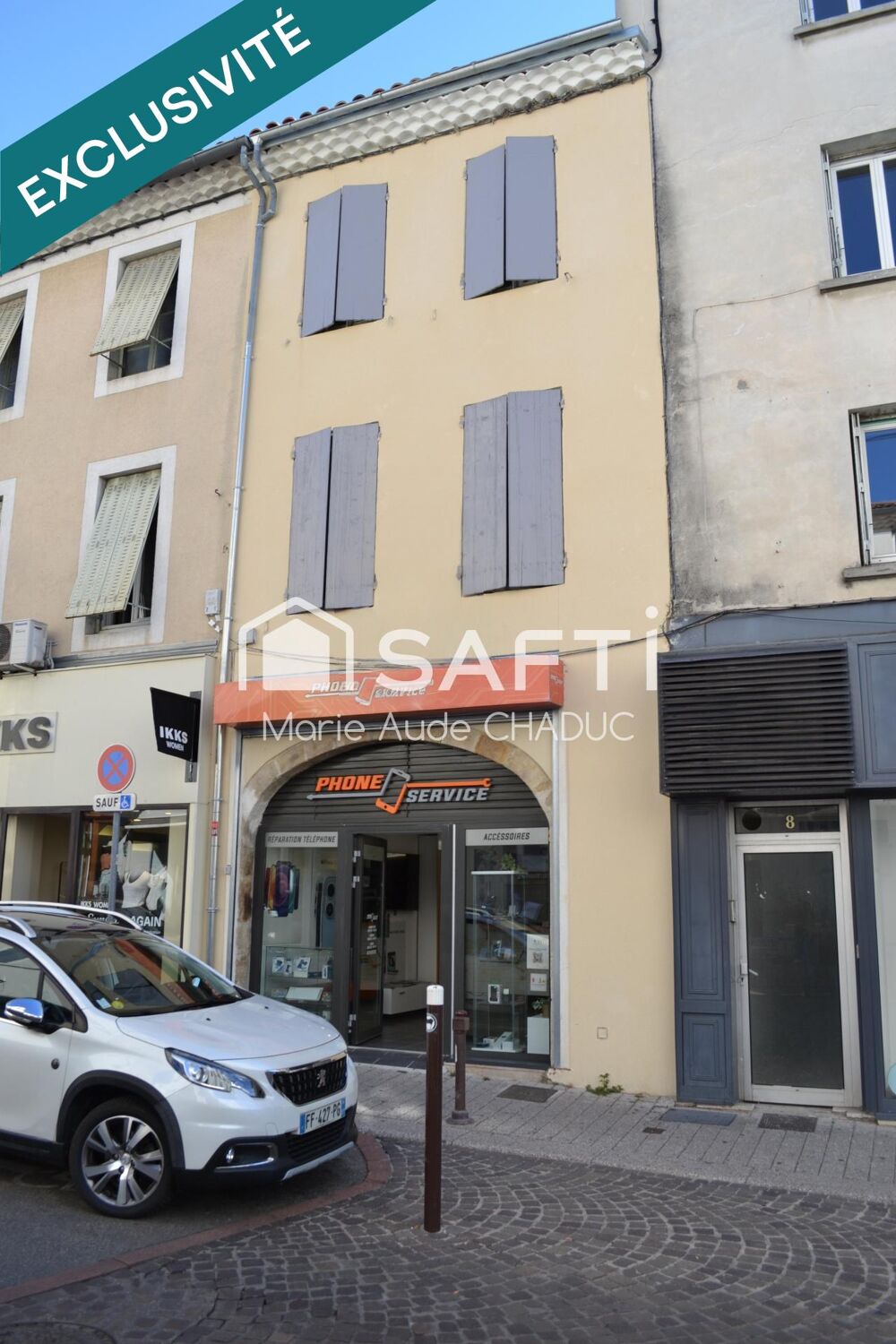 Vente Immeuble Immeuble de rapport 2 appartements, 2 commerces Loués Aubenas