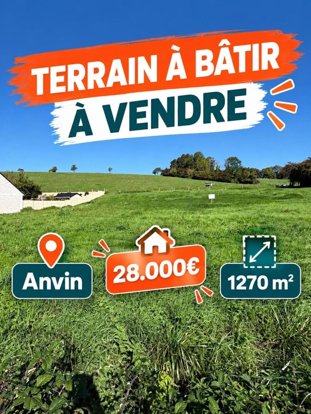 Vente Terrain Terrain - Anvin Anvin