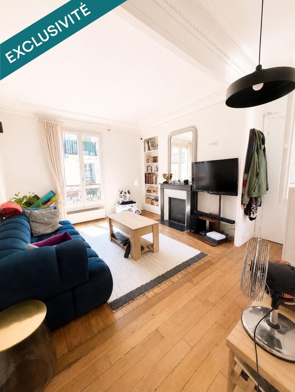 Vente Appartement PARIS 20e – GAMBETTA – 2 PIÈCES DE CHARME-bonne rentabilité Paris 20