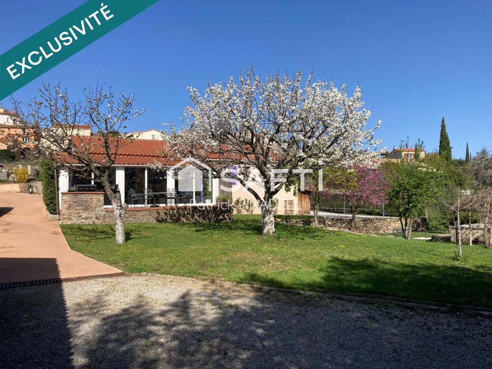Vente Maison Maison d'habitation plain pieds de type T5 de 120m², 4 chambres, une salle de bain, 2 wc, jardin, véranda de 32m², garage Cassagnes