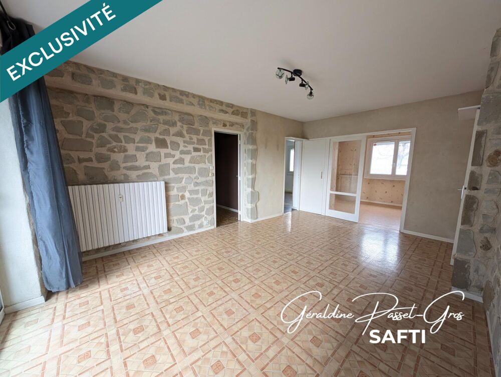 Appartement T4 avec balcons, cave et garage
