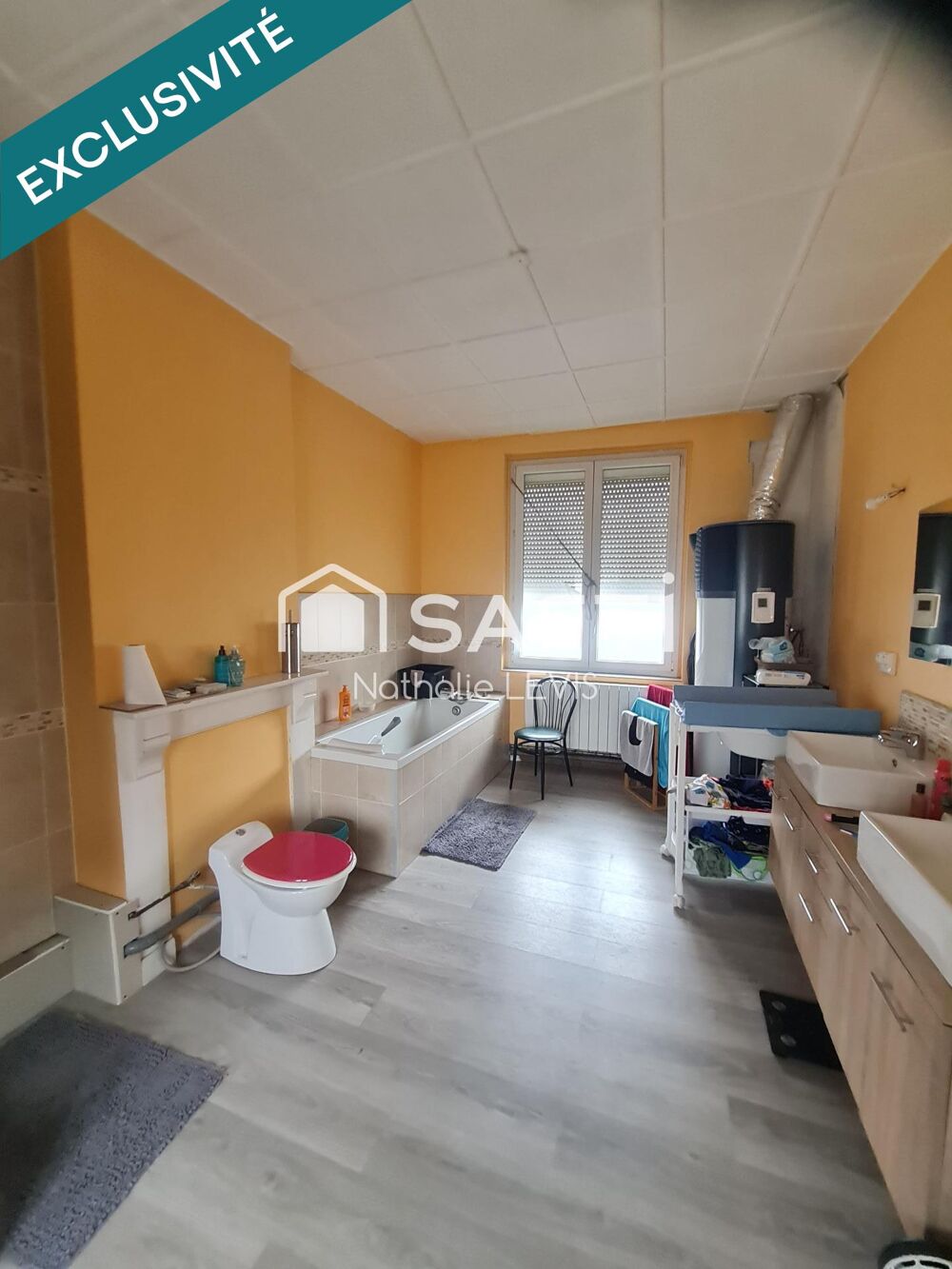 Vente Immeuble Proche de LENS, immeuble mixte rénové avec une habitation et un local commercial en activité Avion