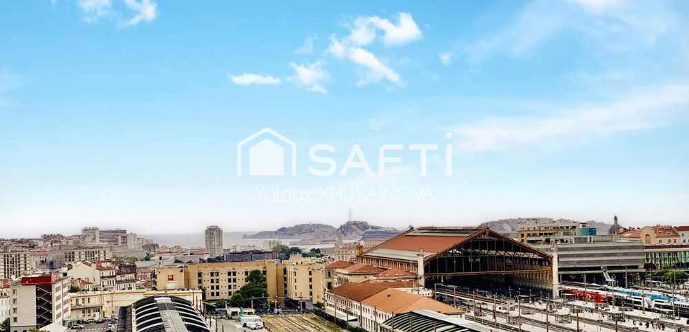 Vente Appartement T2 DERNIER ETAGE AVEC 2 TERRASSES (EXTERIEUR EXCEPTIONNEL) VUE MER & NOTRE DAME DE LA GARDE Marseille 1