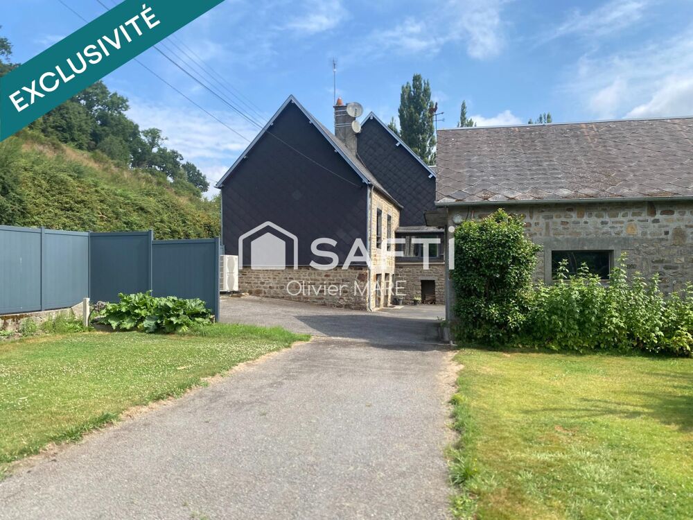 Maison en pierre, 117 m², 3 chs, terrain 893 m², Tinchebray Bocage