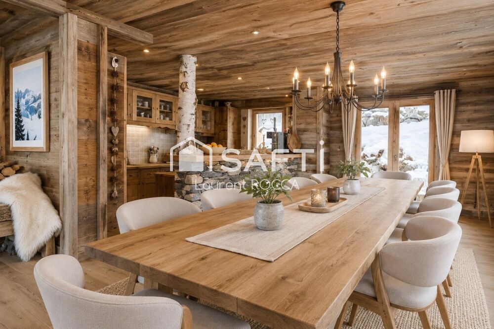 Vente Maison Propriété alpine d'exeption ski aux pieds avec Vue Mont Blanc La plagne tarentaise