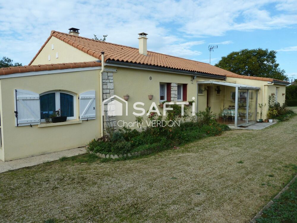 Maison plain pied avec 3 chambres et grand jardin