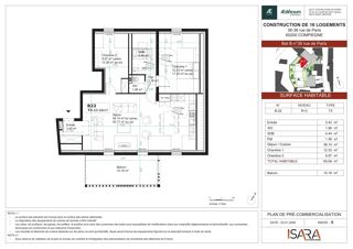  Appartement à vendre 3 pièces 69 m²