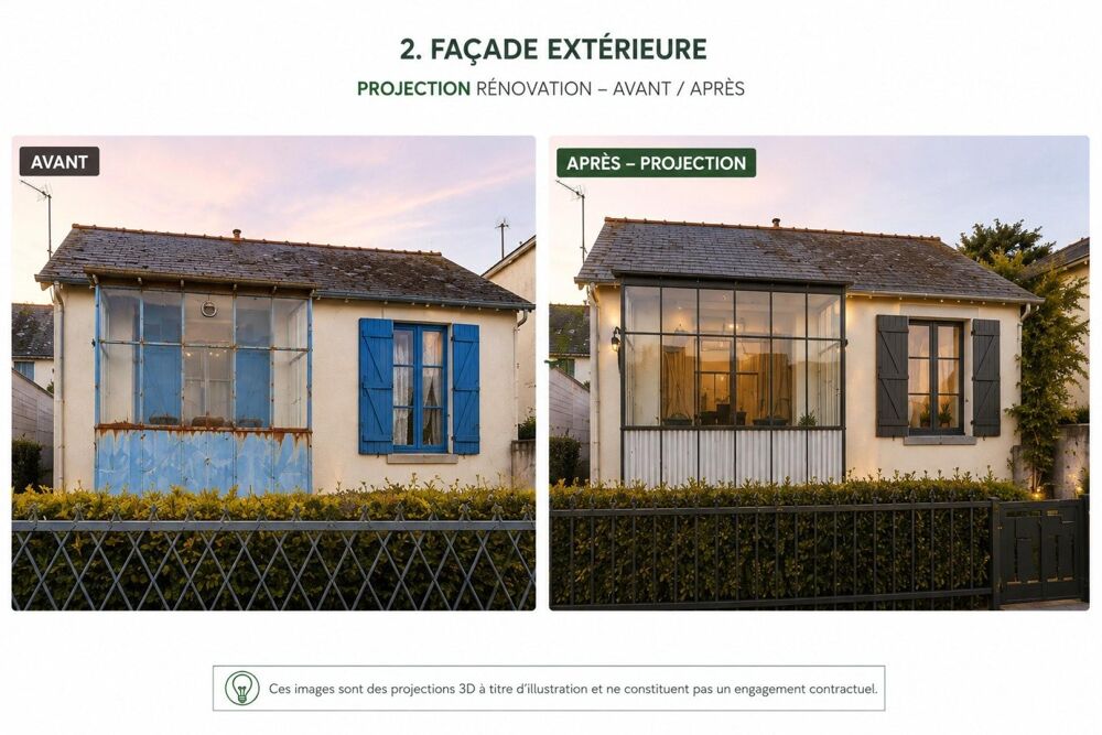 Vente Maison Le Croisic, T4, proche des plages à pied, 301 m² de terrain Le croisic