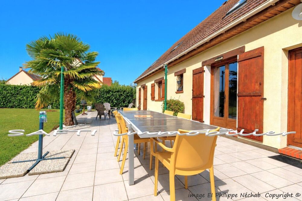 Limetz-Villez - Maison de 161m² - 3 chambres - sur 1099m2 de jardin.