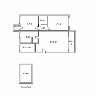  Appartement � vendre 4 pi�ces 68 m�