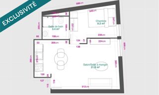  Appartement � vendre 2 pi�ces 35 m�