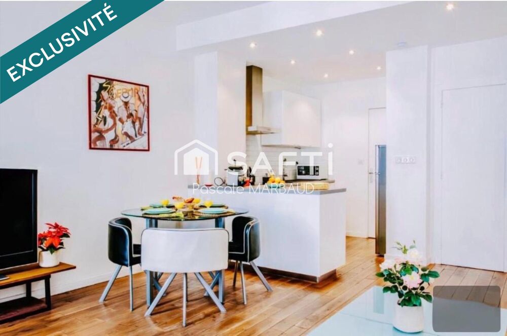 Vente Appartement F2 de 45 m² meublé avec salle d'eau et wc séparé Marseille 6