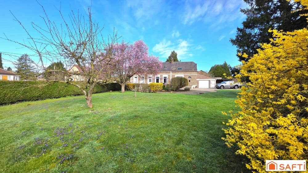 Vente Maison Superbe longère T6 de 163m², habitable de plain pied, sur un parc de 1884m² Lesdins