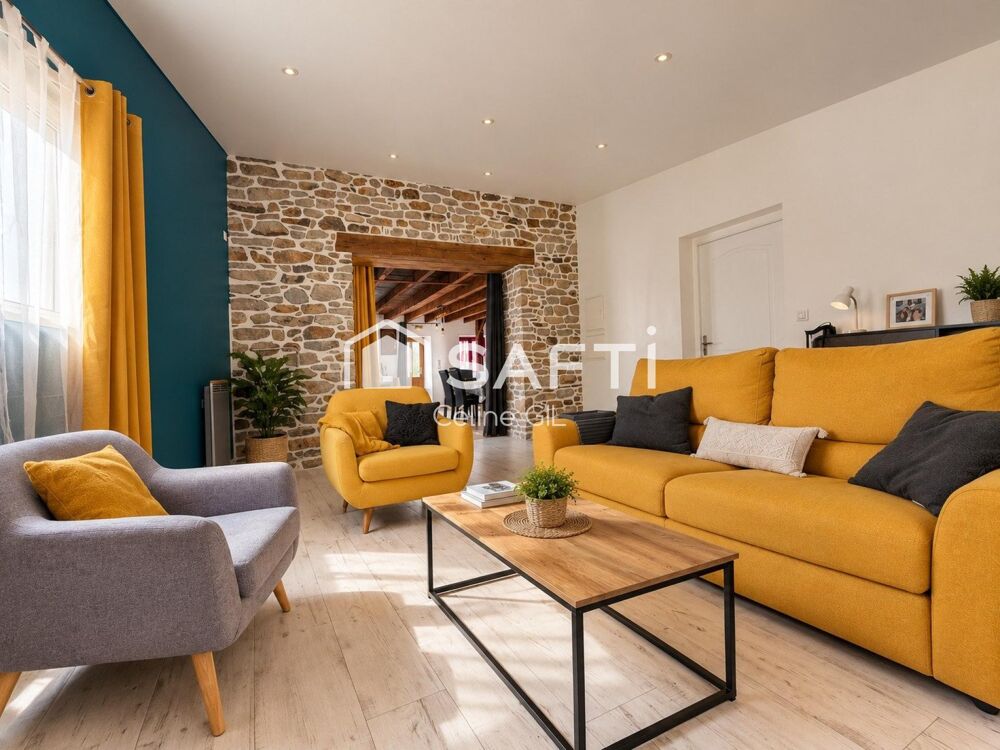 Vente Maison GUILLAC – MAISON EN PIERRE, 3 CHAMBRES, VIE DE PLAIN-PIED Guillac