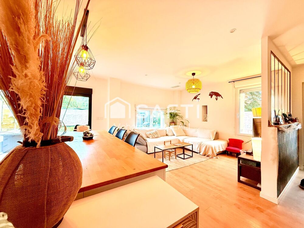 Maison plein pied, 4 chambres, jardin