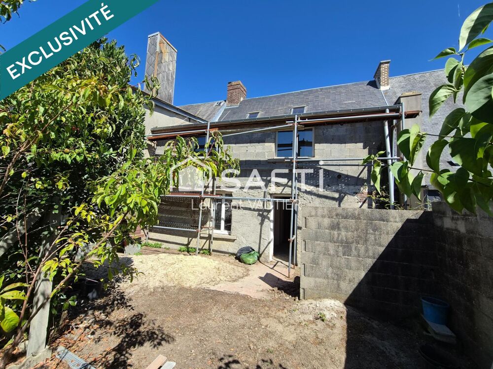 Vente Maison Maison de ville à rénover – 115 m² – 5 chambres – Jardin – Saint-Denis-le-Gast Saint-denis-le-gast