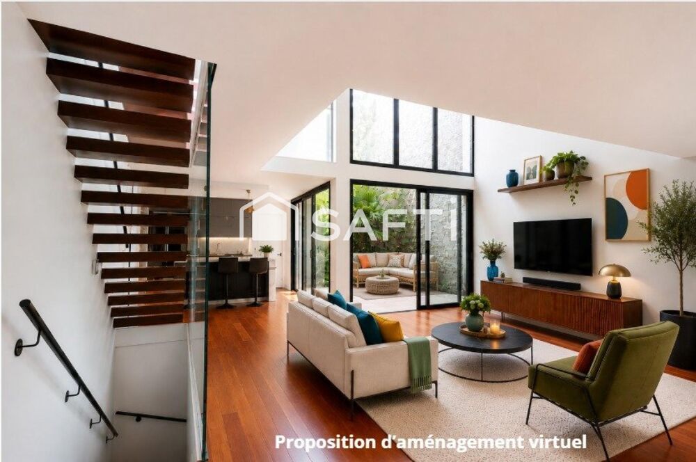 Loft familial d'exception avec patio et 4 parkings
