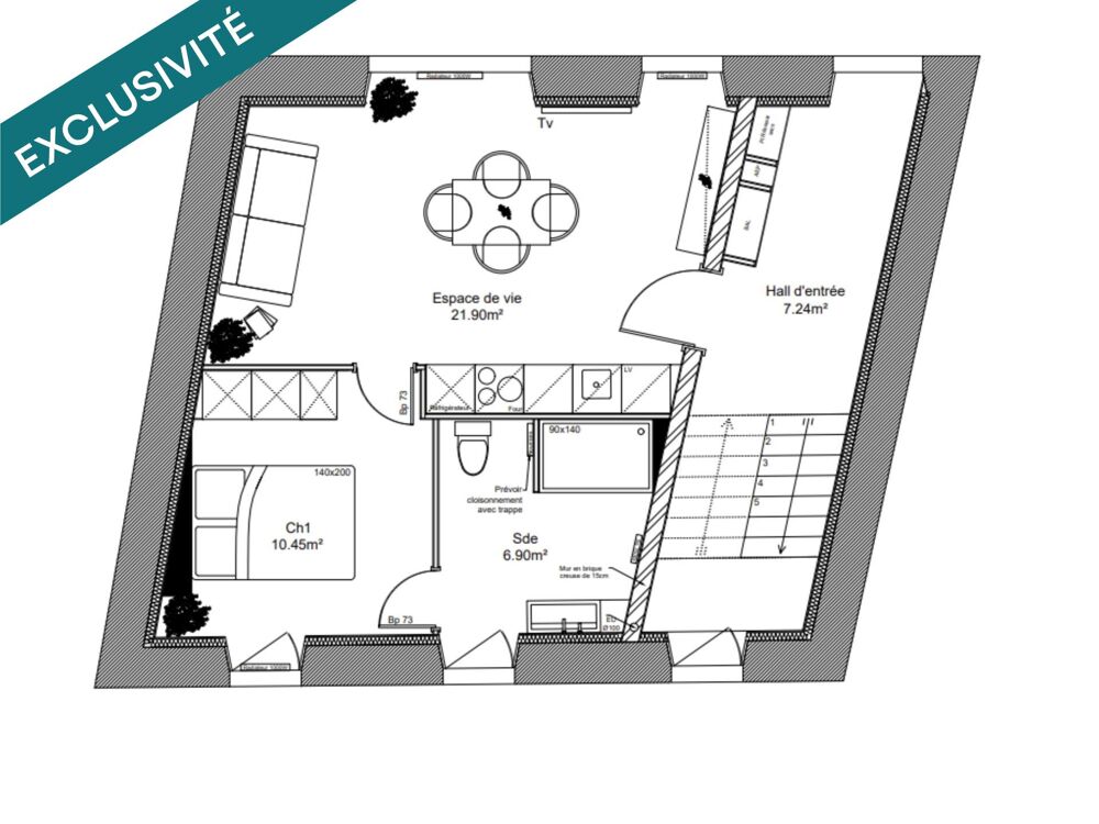 Vente Appartement Appartement T2 - Audierne centre Audierne
