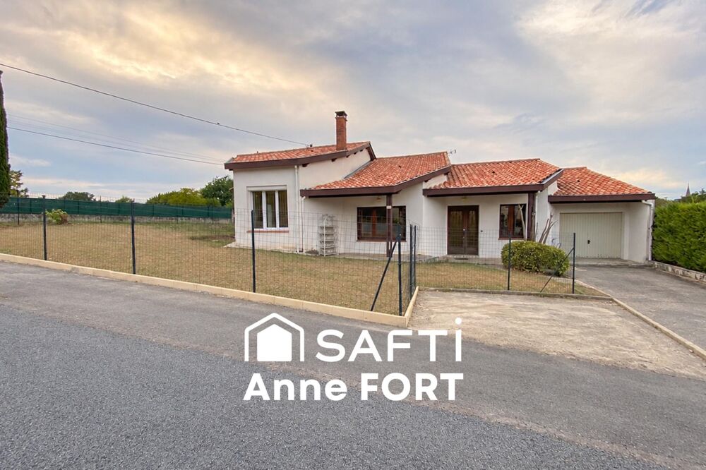 Maison de 137 m² de plain-pied, proches des commodités avec jardin