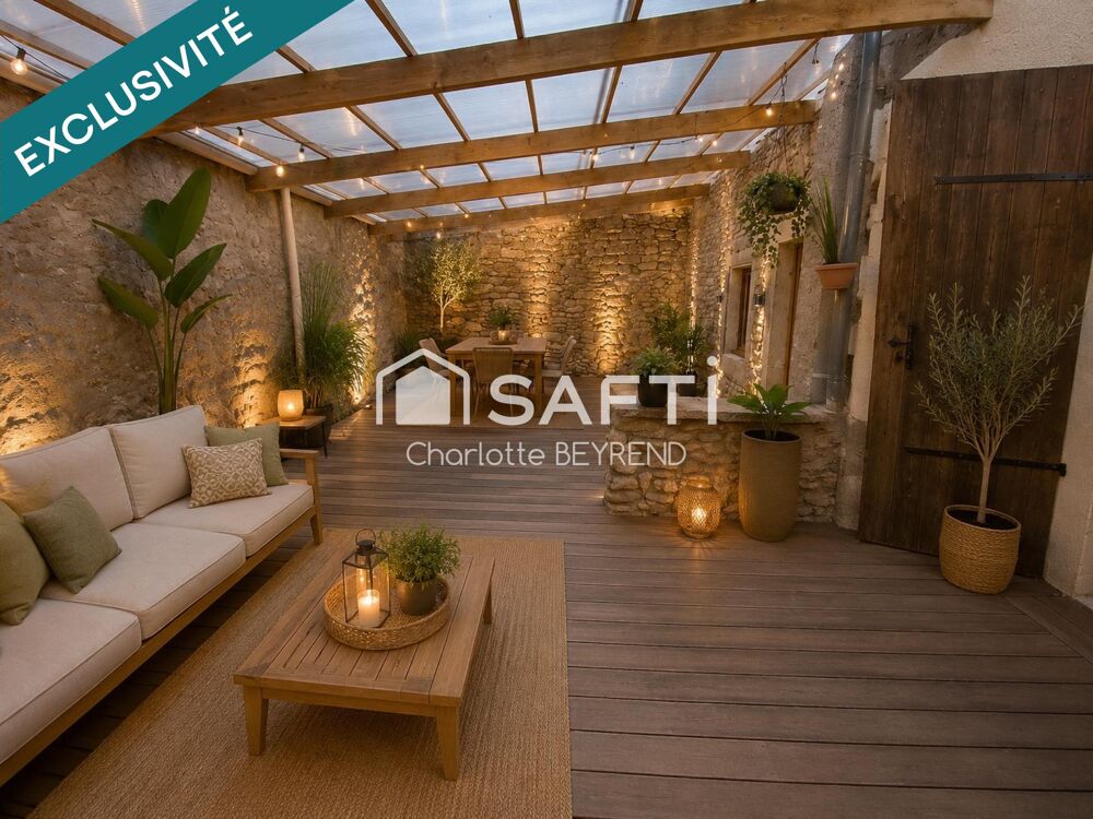 Maison atypique de 160m2 avec patio, double garage et jardin de 360m2
