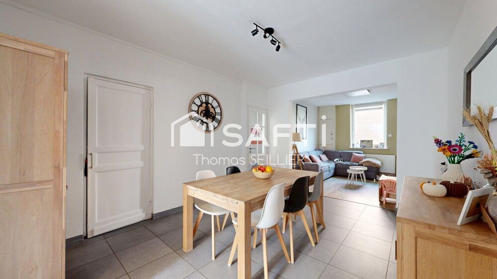 Vente Maison LYS-LEZ-LANNOY – MAISON 1930 – 95 M² – 3 CHAMBRES + BUREAU – JARDIN SUD-OUEST – DPE C Lys-lez-lannoy