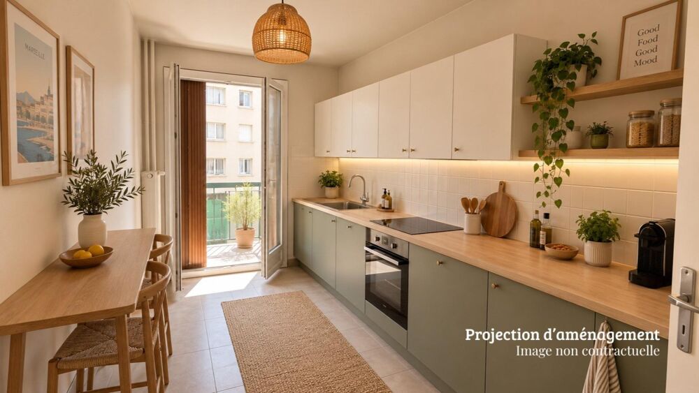 Vente Appartement Marseille 5e – Proche Camas | T3 de 82 m² avec 2 balcons et ascenseur Marseille 5