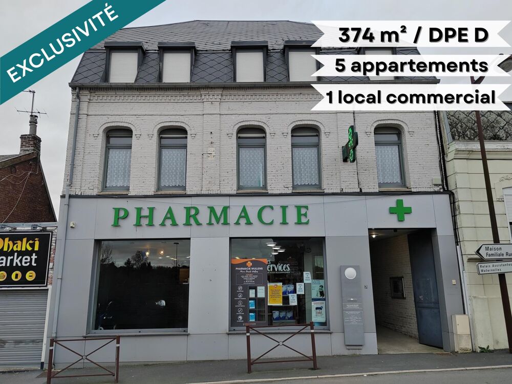 Vente Immeuble Immeuble de rapport – 5 appartements + 1 local co Valenciennes