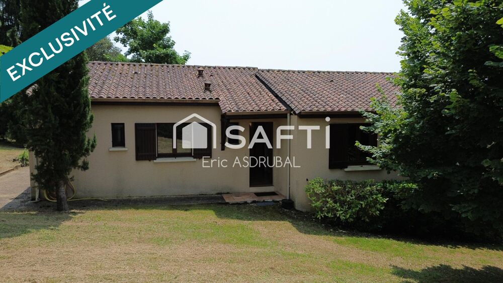 Villa traditionnelle de 110 m² plain-pied avec beau jardin et vue.