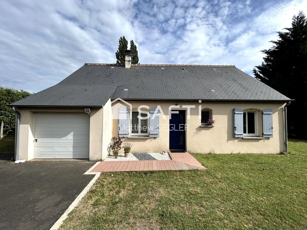 Maison familiale de 104 m² avec 4 chambres, située en bout d'impasse dans un environnement calme et verdoyant, sur un terrain cl