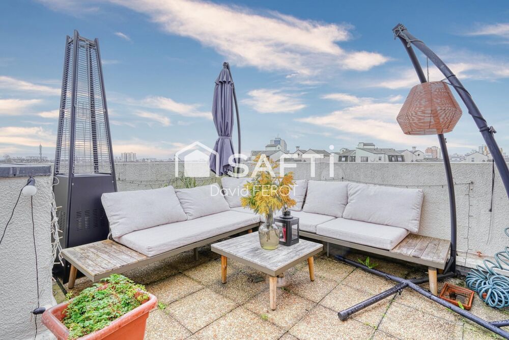 Appartement 3P en dernier étage avec grande terrasse