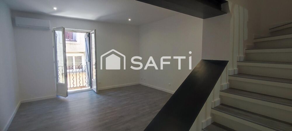Cazouls, F4 rénové, env. 90m2, garage 22m2,