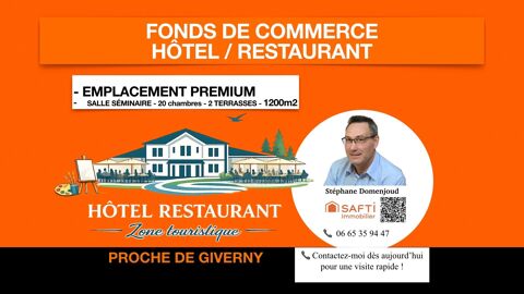 H&Ocirc;TEL/RESTAURANT - ENVIRONNEMENT TOURISTIQUE PRIS&Eacute; 695000 27620 Giverny