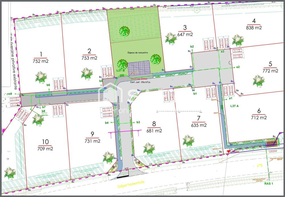 Vente Terrain Beau Terrain viabilisé, libre constructeur Campigny