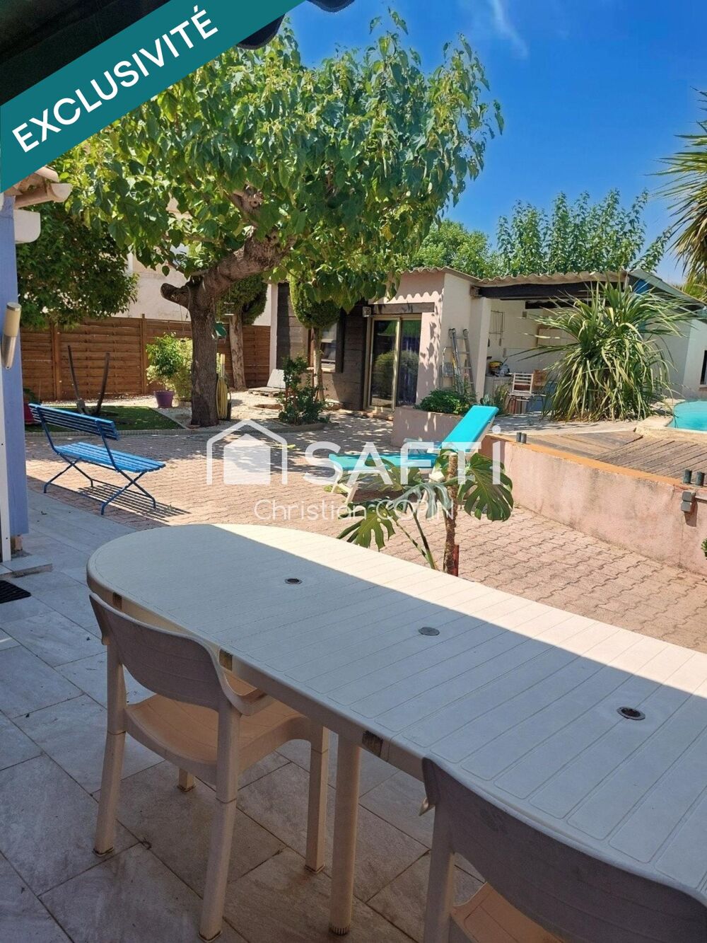 DE PLAIN PIED T5 DE 133m2+STUDIO INDÉPENDANT+PISCINE