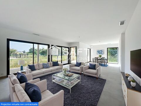   Villa neuve de plain pied, 4 chambres, sur 2500 m2 de terrain piscinable Maison - 5 pice(s) - 135 m
