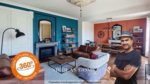   Grande maison bourgeoise de 252 m avec 5 chambres proche gare Maison - 8 pice(s) - 252 m