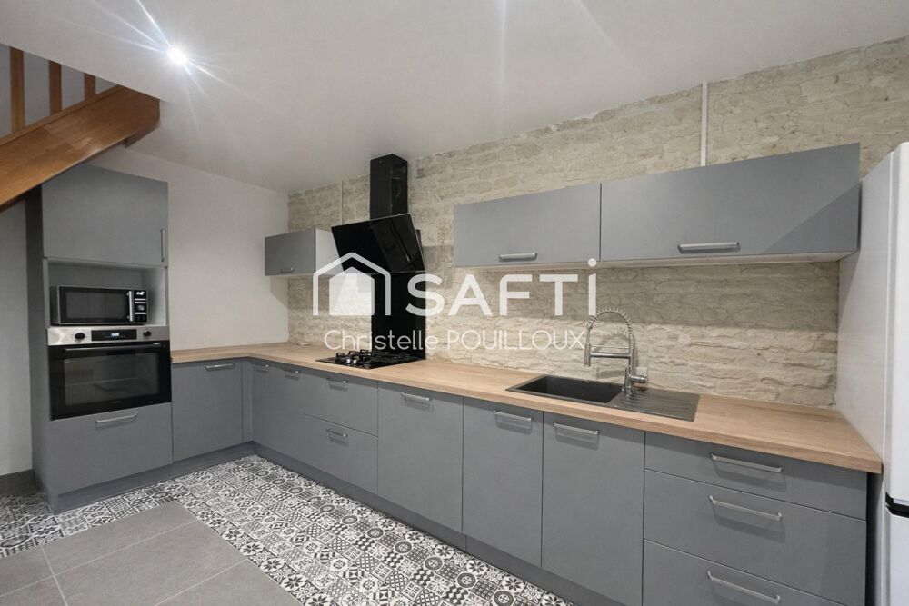Maison rénovée, 3 chambres, 2 SDB, garage, jardin